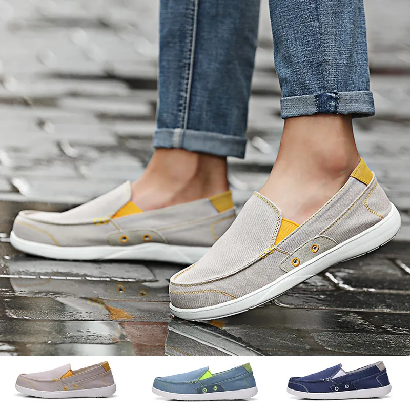 

Men's Casual Shoes Breathable Outdoor Slip-on Walking Shoes Flat Loafers Lazy Footwear