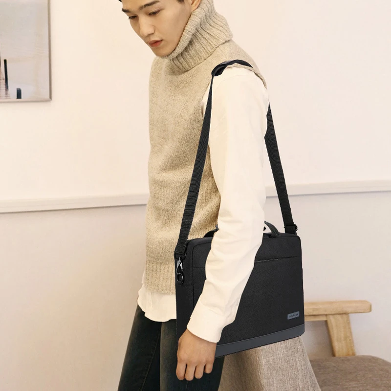

Fashion New Men's Laptop Bag Water Repellent Shoulder Messenger Bag Simple Student Travel Bag Handbag 2020