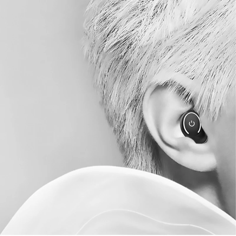 Мини Беспроводная невидимая гарнитура Bluetooth 4 1 наушник шумоподавляющий с