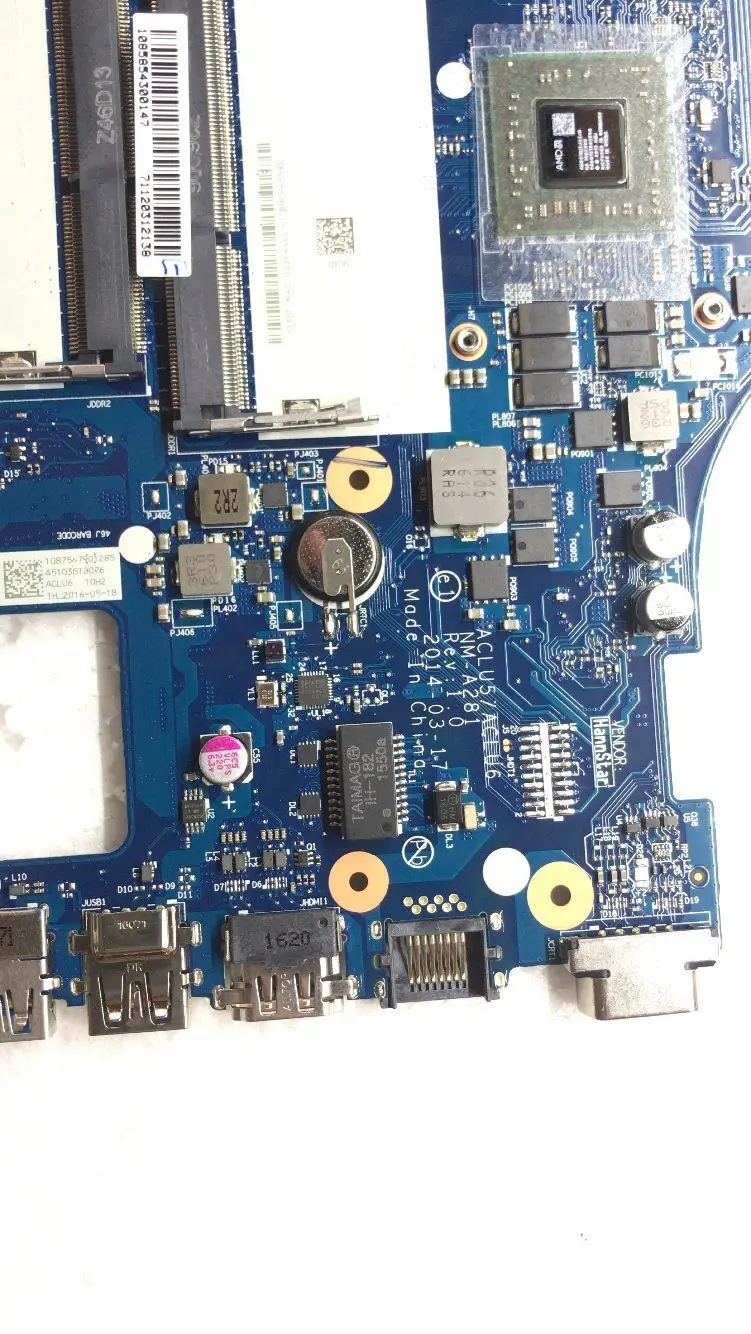 NM-A281 материнская плата для Lenovo G50-45 ноутбук материнская плата ACLU5/ACLU6 NM-A281CPU A6-6310 GPU R5 M230 2G тесты работы