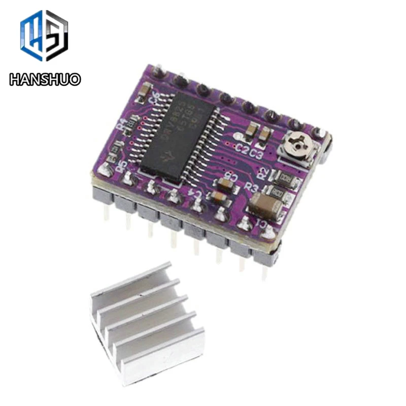 Запчасти для 3D принтера StepStick DRV8825 шаговый двигатель с радиатором Reprap 4 слойная