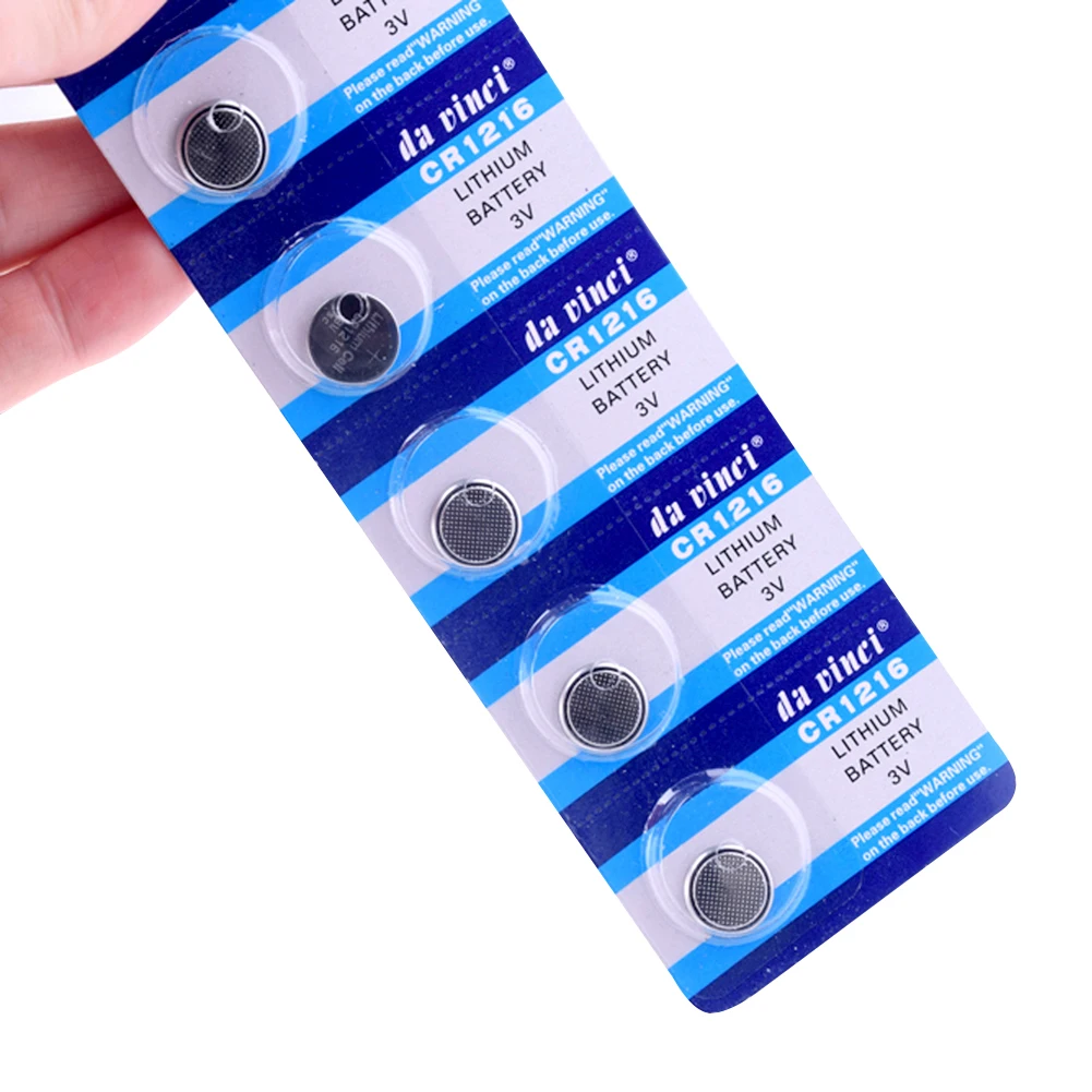 

5pcs CR1216 Button Batteries DL1216 BR1216 Cell Coin Alkaline Battery 3V 5034LC For Watch Electronic Remote