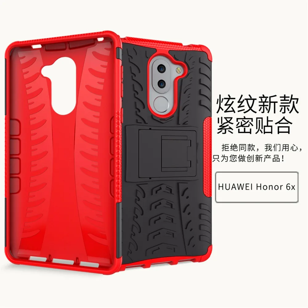 Для huawei Honor 6X, гибридный противоударный чехол из ТПУ+ поликарбоната, чехол-подставка для телефона huawei mate 9 Lite, чехол для телефона s, для huawei GR5