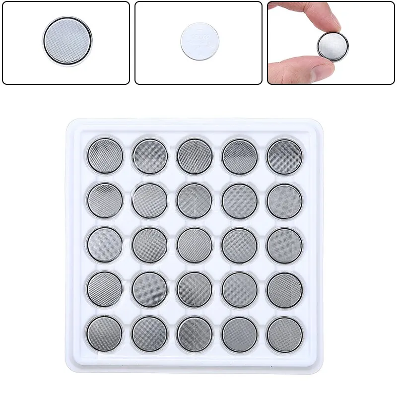 

25Pcs CR2032 3V Button Cell Batteries Watch Lithium Battery Replacement Coin Batteries For Game Electronics Calculators Toys