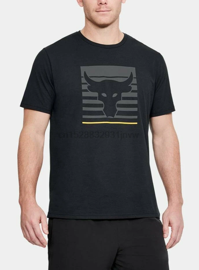

Mens UA Project Rock Brahma Bull Vanish T-Shirt Dwayne Johnson Tee