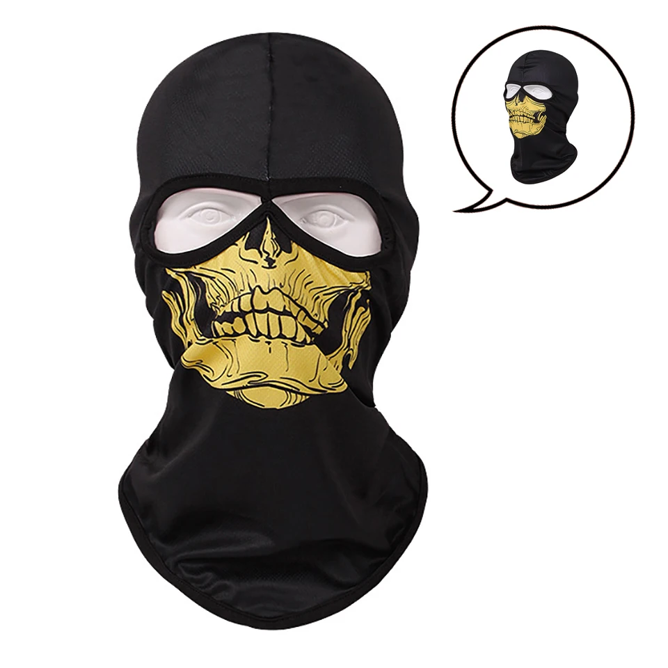 

KoKossi Feshion Headgear Double Hole Breathable Skin-friendly Quick-drying Headwear Cycling Mountaineering Bandana Mask Anti-UV
