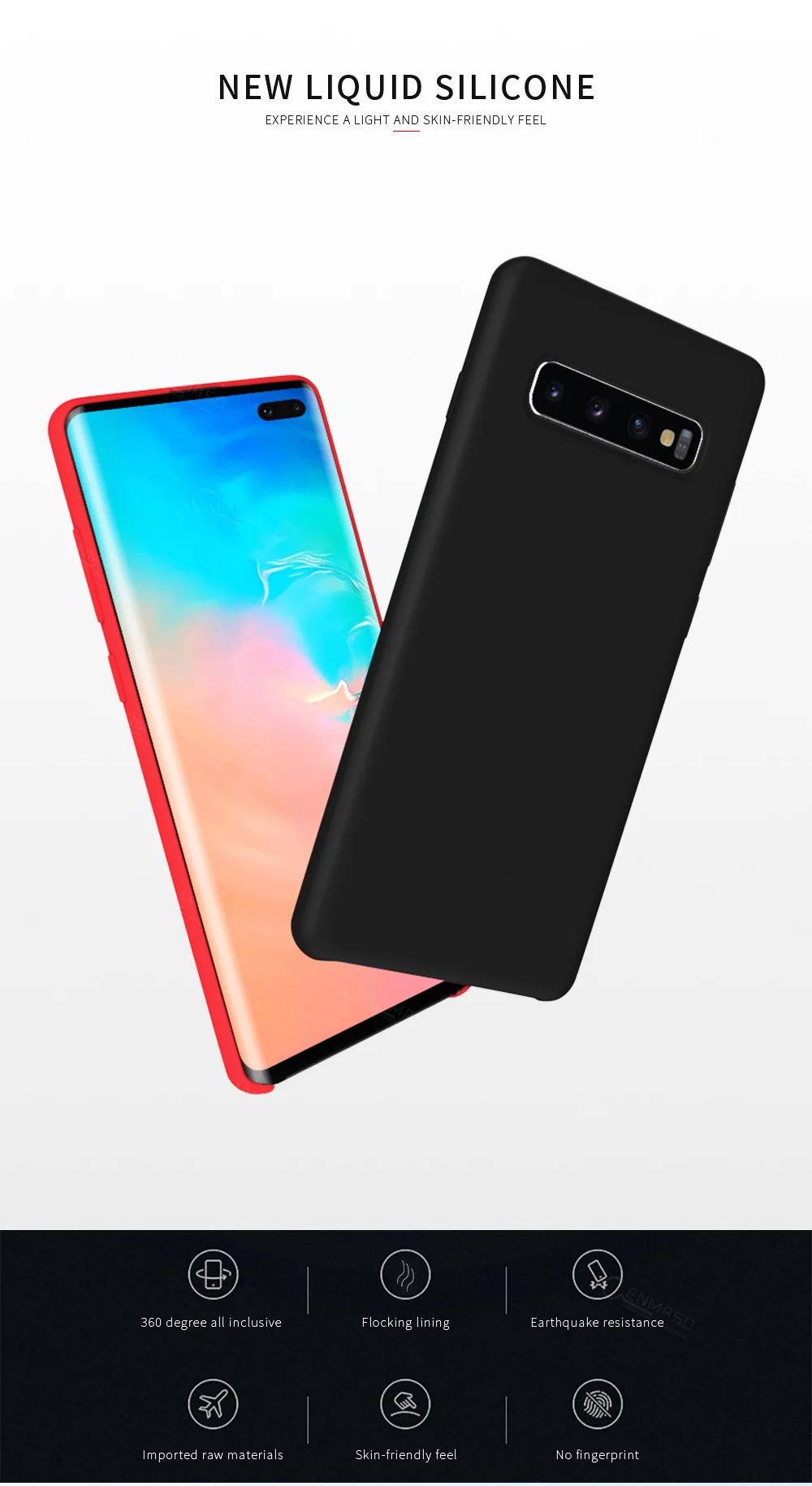 Чехол для samsung Galaxy S10 5G для samsung S8 S9 S10 Note 10 Plus 5G Note 8 9 10 S10 мягкий жидкий силиконовый чехол для телефона