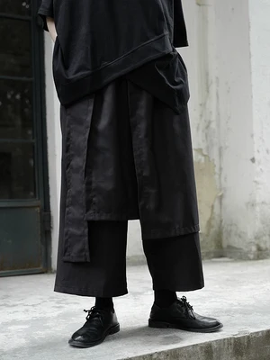 Оригинальный дизайн нишевые асимметричные японские Ямамото широкие штаны