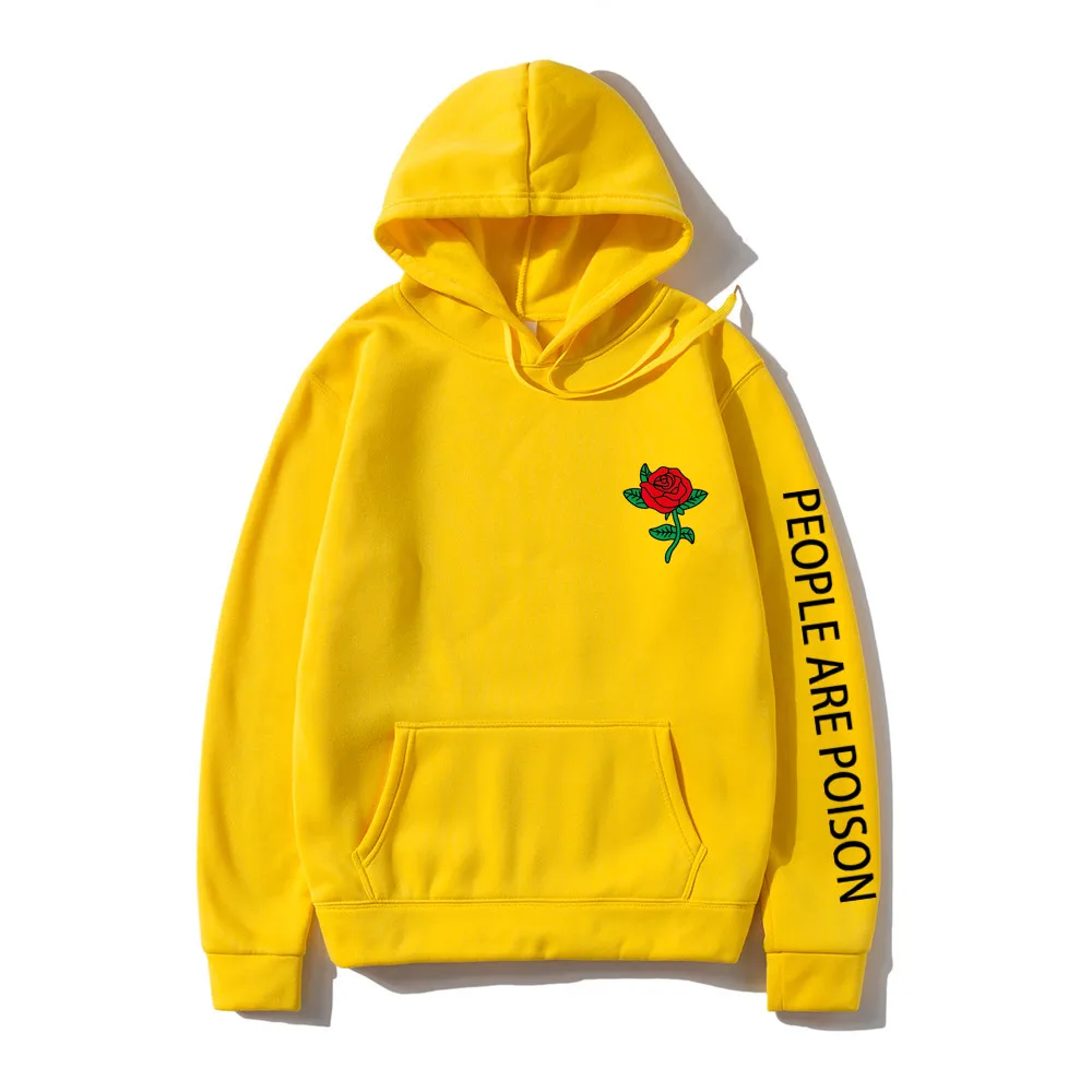 

Harajuku Hoodie Men Fashion Red Rose Flower Sweatshirt with print Autumn Winter Streetwear Men Women Casual Pullover Hoody male