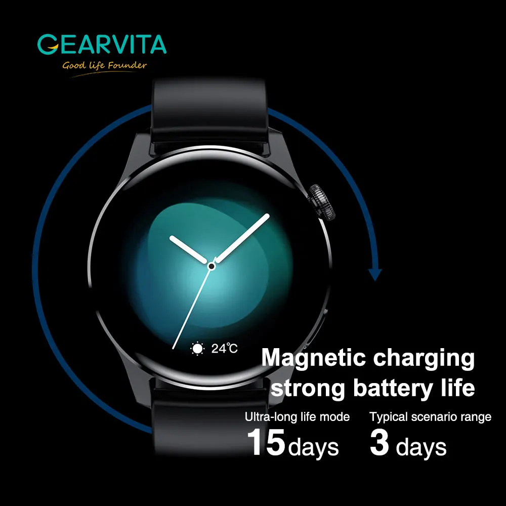 Смарт часы GEARVITA 3 с пульсометром и поддержкой IP67|Смарт-часы| |