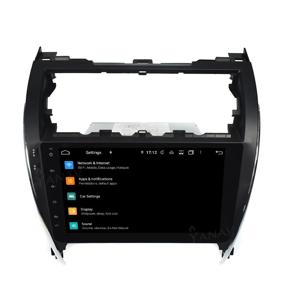 저렴한 2 Din GPS 스테레오 수신기 Toyota Camry 2012-2015 용 무선 카 라디오 Carplay 내장 된 자동 멀티미디어 비디오 GPS 네비게이션