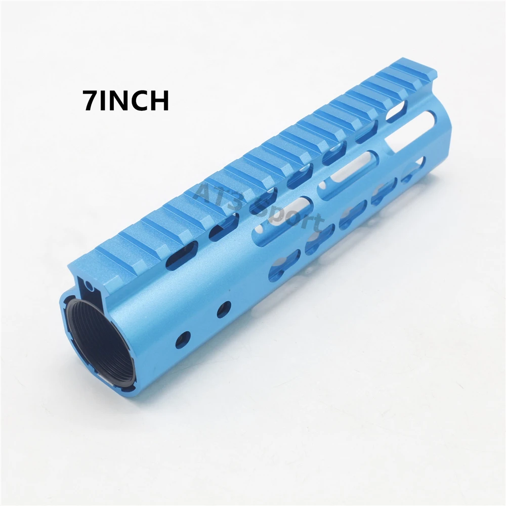 7'' inch Keymod Handguard Rail Ultralight Free Float Mount System Fit .223/5.56/AR-15 Blue | Спорт и развлечения