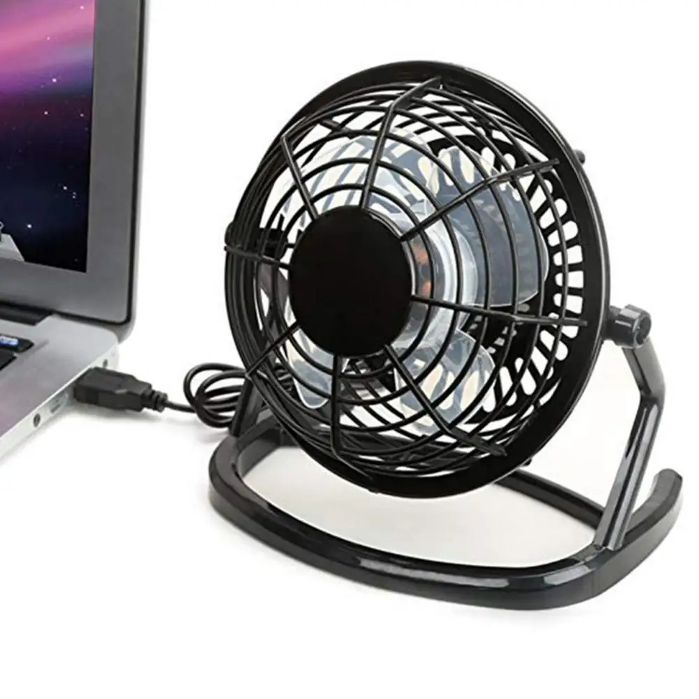 

USB Mini Desktop Office Fan 360 Degree Rotatable Computer Laptop Summer Cooler easy to carry and transport for Go out