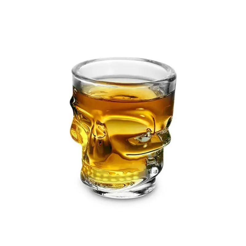 

50ml Transparent Crystal Skull Head Glass Cup For Whiskey Wine Vodka Bar Club beer wine glass