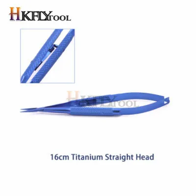 16cmTitaniumstraight 12,5 см; высота каблука 14 см; каблук 16 см оснастка для приманки держатель инструмент офтальмологический Иглодержатель косметический контактный зажим титановый Пинцет хирургические инструменты - Цвет: 16cmTitaniumstraight