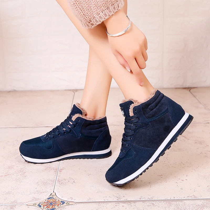 

Men Winter Warm Sneakers Running Shoes Women Casual Cotton Shoes Non-slip Wear-resistant Sport Shoes Ankle Botas Plus Size 35-46