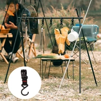 1pcs outdoor multifunction awning tent hanging hook rack clasp tool holder camping cookware hiking travelling kitchen tableware
