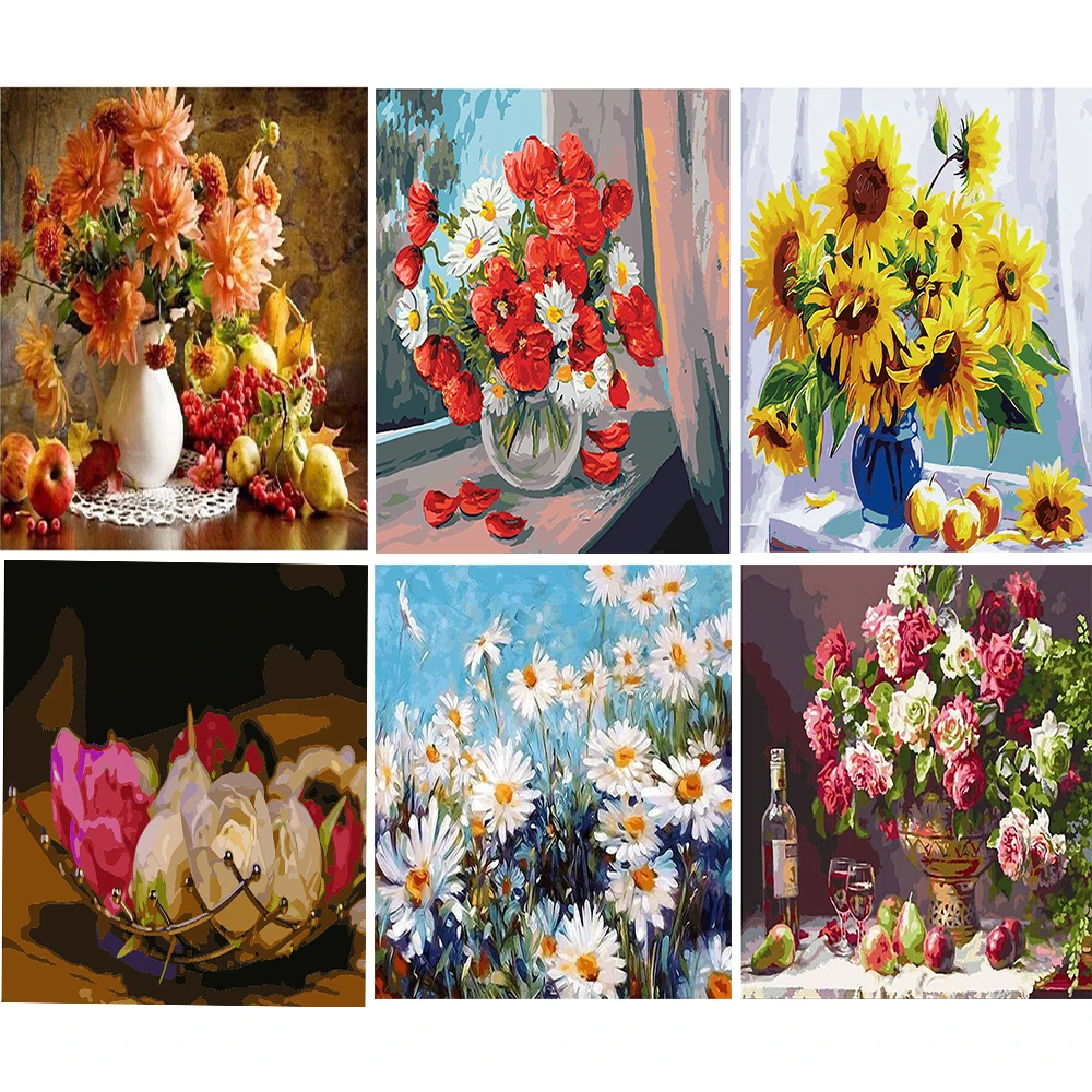 

Картина по номерам, Набор для творчества «сделай сам», акриловая краска ручной работы для взрослых, холст для раскрашивания по номерам, для ...