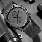 Мужские часы CHEETAH, топ-бренд, Роскошные Кварцевые часы с ремешком из нержавеющей стали, мужские водонепроницаемые наручные часы с хронографом, мужские часы