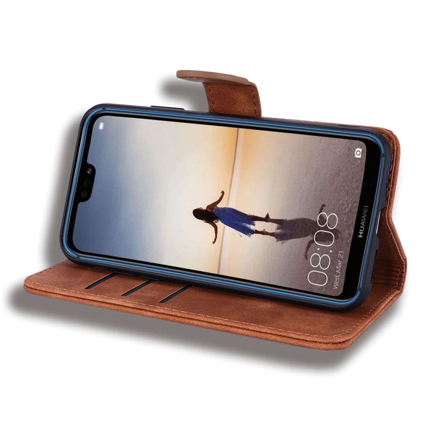 Кожаный чехол-книжка с цветами для huawei P20 P30 Pro mate 20 10 Lite P Smart Z+ Y9 Y7 Y6 Honor 10 9 Lite чехол-кошелек