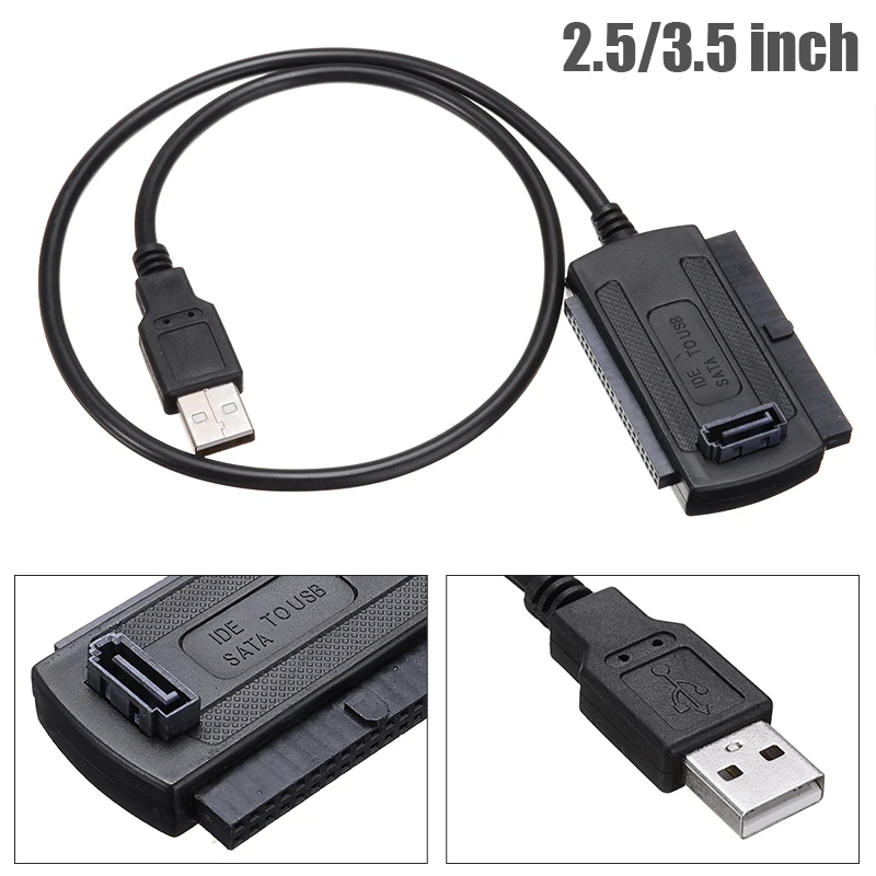 

40-контактный Порты и разъёмы 480 Мбит/с высокой Скорость USB 2,0 IDE/SATA кабель 2,5 3,5 дюймов жесткий диск HDD адаптер для портативных ПК аудио конверте...