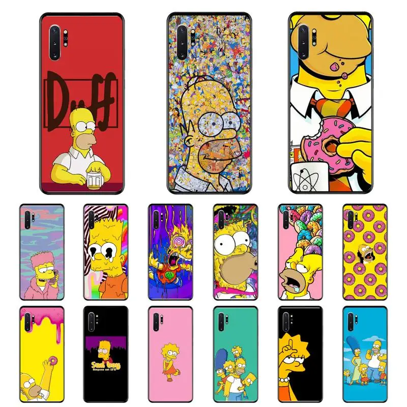 

Cartoon Sim Boy Pons Phone Case For Samsung Note 7 8 9 20 Note 10 Pro lite 20ultra M20 M10 Case
