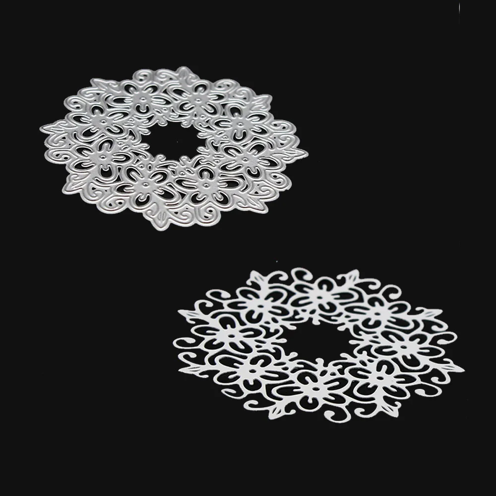 DIY круги кружева альбом декор лезвие трафарет металла резки штампы Тиснение
