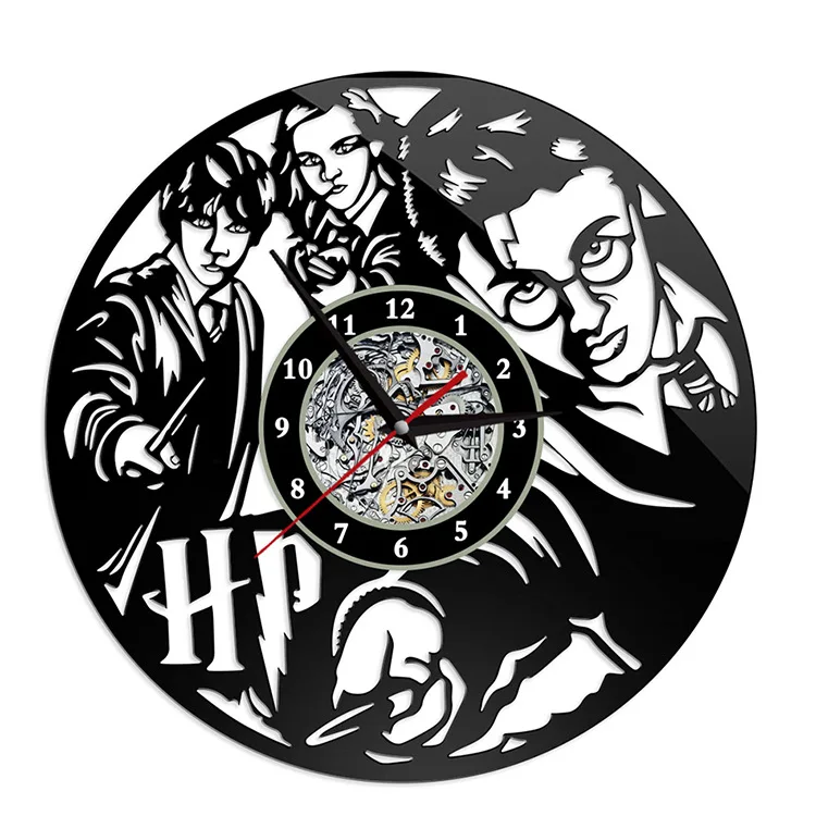 Настенные часы с изображением фильма и ТВ Гарри креативные анимационные Поттер