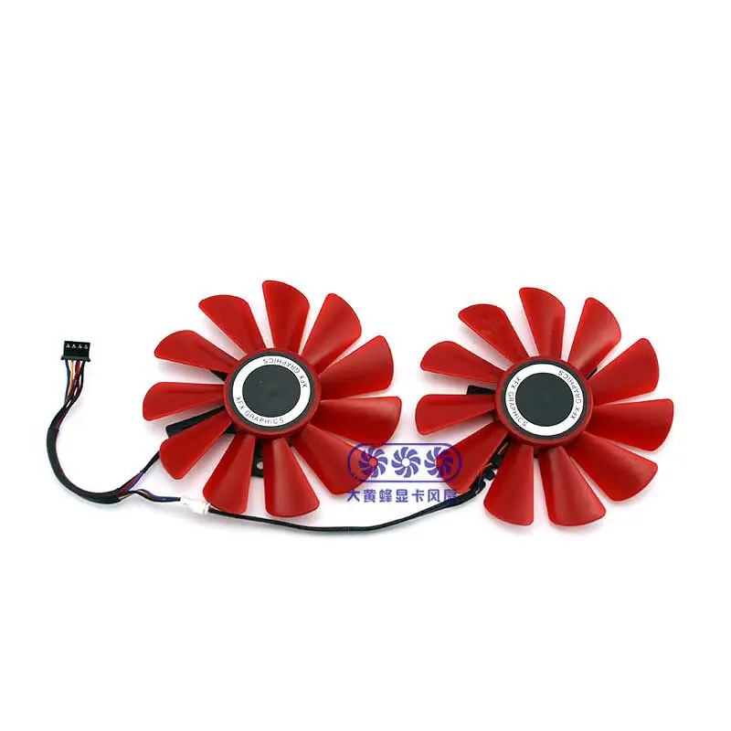 Новый оригинальный вентилятор для охлаждения графической карты RX470 RX480 RX570 RX474 RX478 RX574 RX578 диаметром 85 мм, шаг 39x39x39 мм.