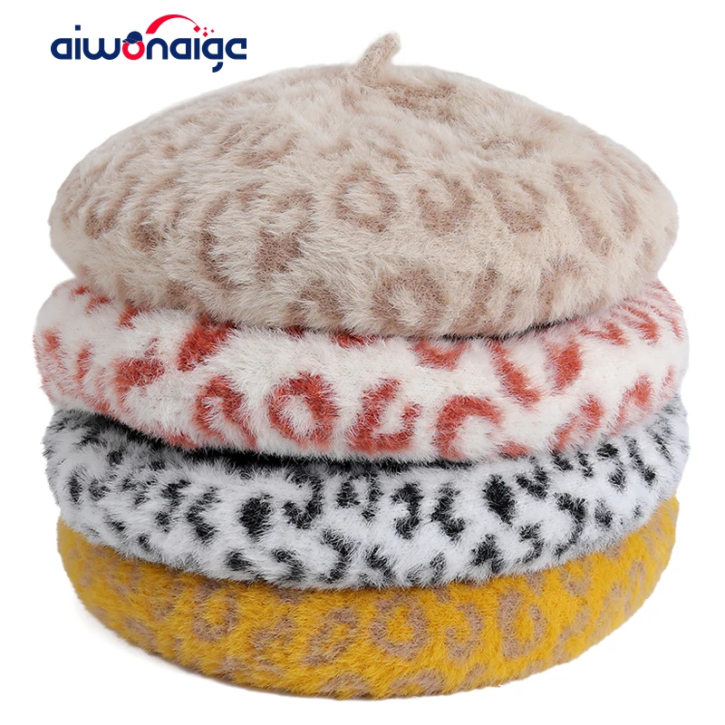 2020 женский берет флисовый осень/зима женская вязаная шапка уличная Элегантная