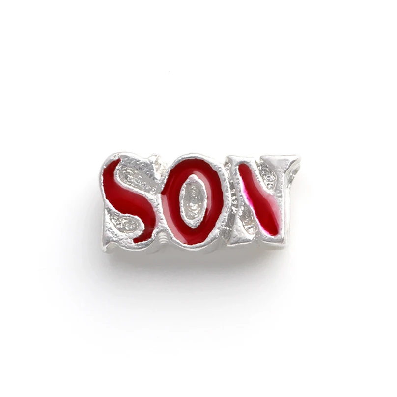 

20Pcs/lot Red Son Floating Charms Hand-made DIY for Glass Lockets