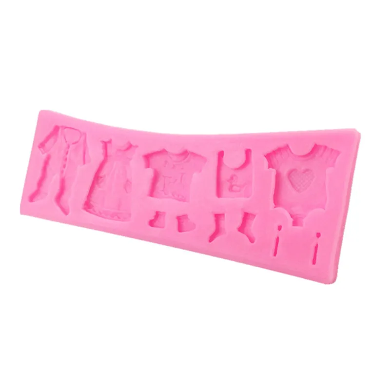 Xixing Горячая продажа поп 3D детская одежда душ DIY силиконовая форма для выпечки