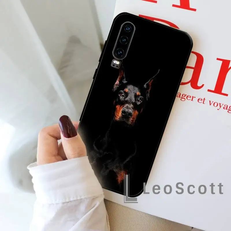 

Doberman dog cool Phone Case For Huawei honor Mate P 9 10 20 30 40 Pro 10i 7 8 a x Lite nova 5t