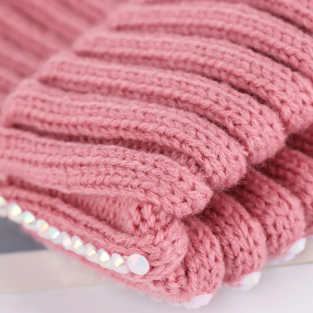 Детская шерсть для вязания, шапка для новорожденных, Милая зимняя теплая шляпа Детская шапочка, вязаная, подходит для 0-5 лет и 8 лет