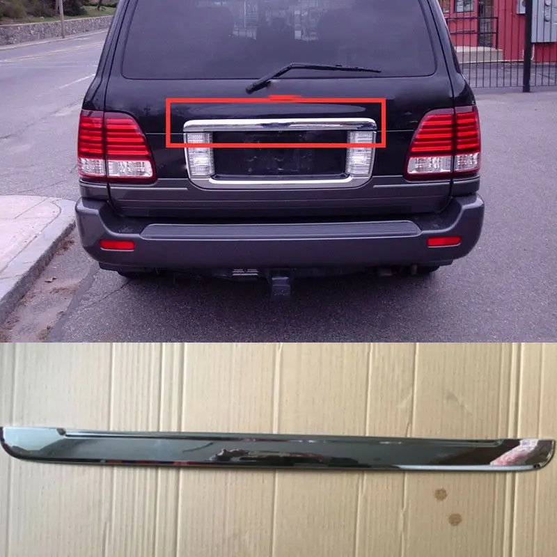 Подходит для Lexus LX470 2003 2004 2005 2006 2007 ABS хромированный задний багажник коробка задние ворота Deocr Отделка 1 шт