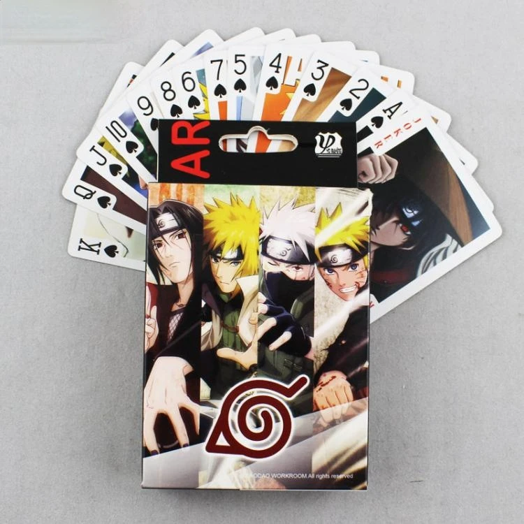 

Nar uto Poker Cards Anime Nar uto Figure Leaf Village Logo Konoha Uchiha Itachi Kakashi Akatsuki Members cosplay Poker Cards