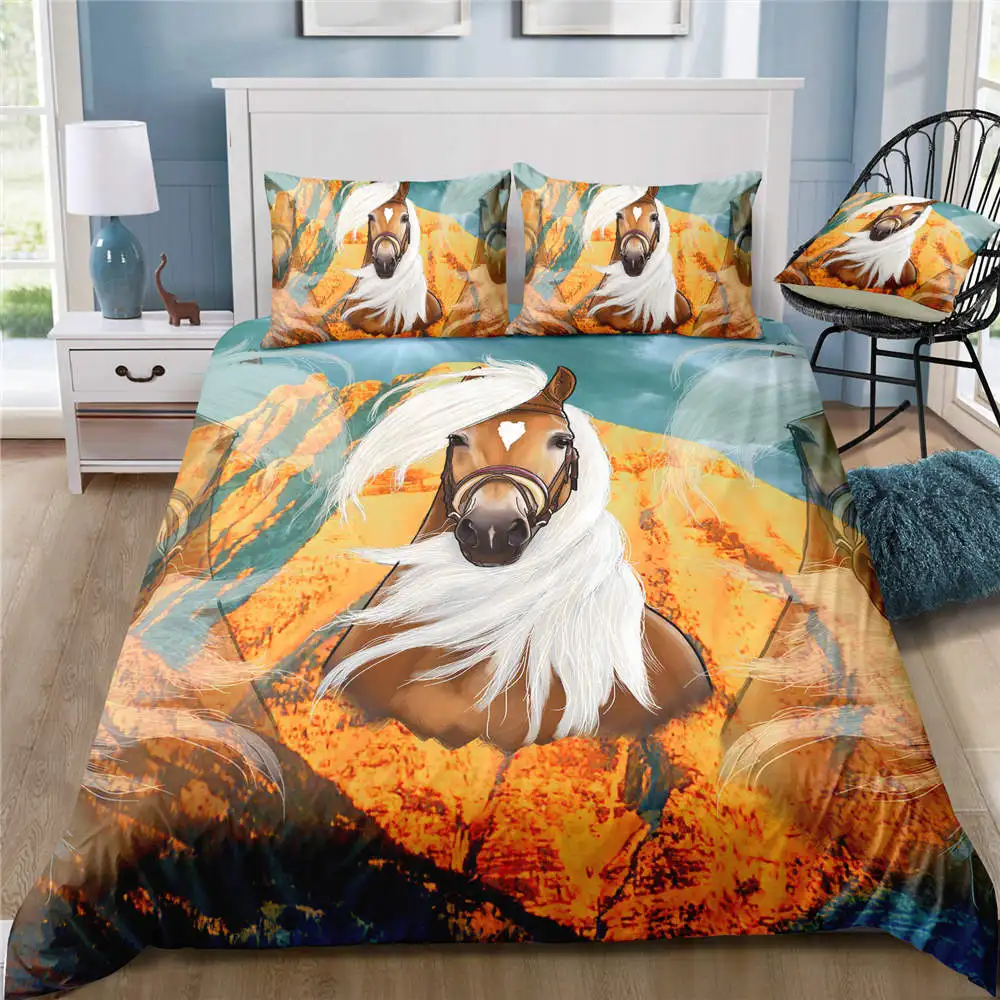 3D комплект для кровати с принтом Тигр Одноместный художественный модный