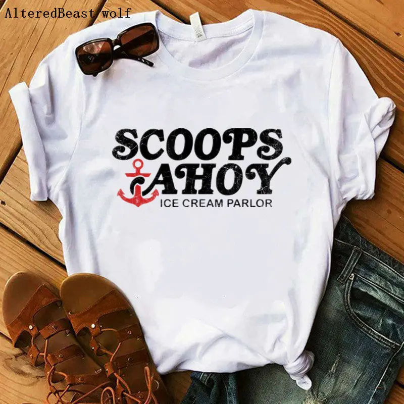 

SCOOPS AHOY Stranger Things 3 women summer 2019 eleven Female harajuku t shirt women print cartoon t-shirt casual vogue tops tee