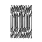 YOFE 10 шт, толщина 3 мм, 3,2 мм 3,5 мм 4 мм 4,2 мм 4,5 мм 5,0 мм 5,2mm HSS с двумя концами спираль кручения буровые инструменты сверла набор