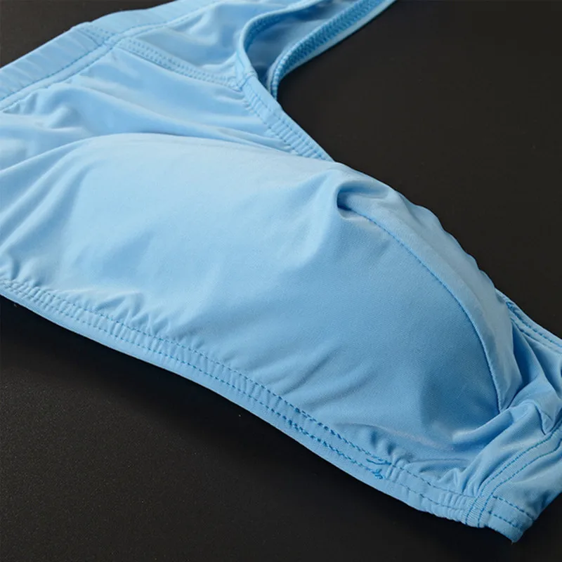 6 шт./лот Мужские гладкие и крутые облегающие пикантные трусы высокоэластичные