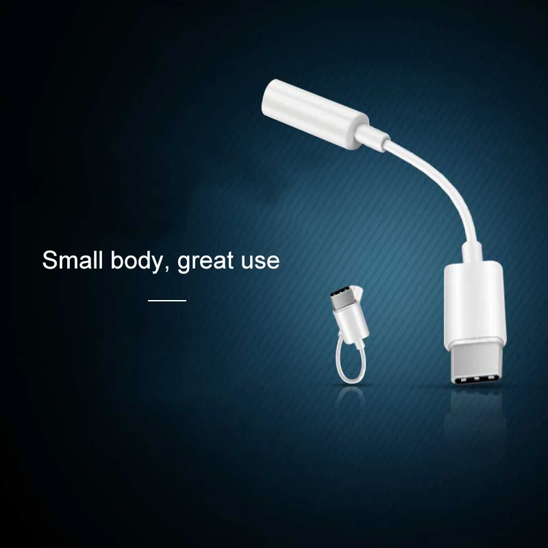 Usb Type-C Male To 3.5Mm Jack Female Type C 3.5 Headphone o Aux Cable Adapter Converter for 2018 Ipad Pro/Huawei |