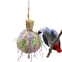 parrot shredder toy parrot cage foraging toy chewing toy with bell parrots toys and bird accessories for pet toy