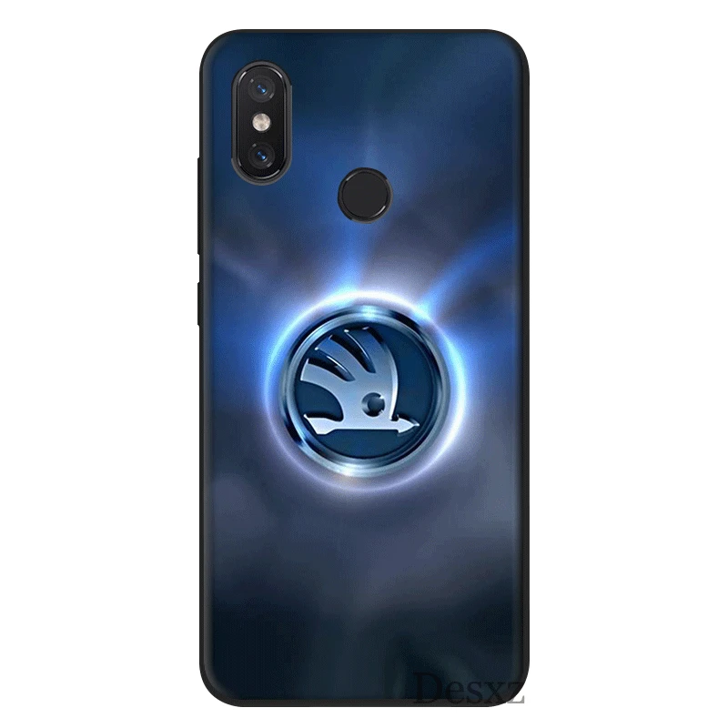 B4 Силиконовый для мобильных телефонов Чехол для XiaoMi 9T CC9 E A3 Pro Mi 9T CC9 E A3 Pro MAX, возраст 3, 6, 8, 9, F1 A1 A2 5X 6X Lite Полное покрытие для автомобиля Skoda логотип мешок - Цвет: B4