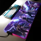 Коврик для мыши коврик Rgb милые игровые аксессуары для ПК геймерская девушка подставка под запястье Genshin удар Стич соло выравнивание Lol Valuing CSGo