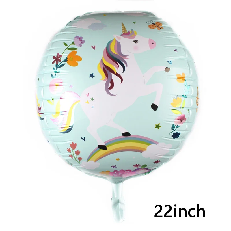 1pcs 4D Unicorn Flamingo Foil Baloon For Wedding Happy Birthday 22inch Inflatable Helium Balloon Festival Decor Party | Дом и сад