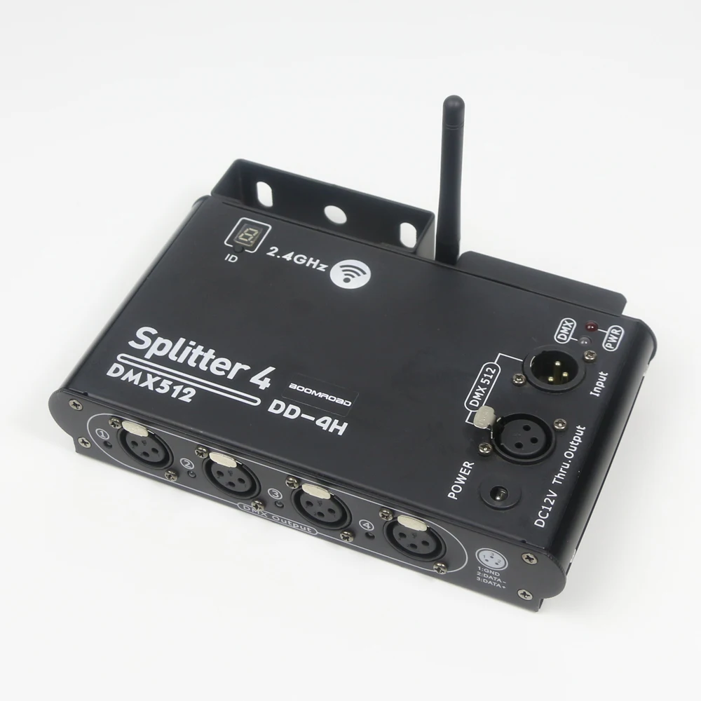 2 4G Беспроводной DMX сплиттер для сцены светильник влияние DMX512 усилитель сигнала 4