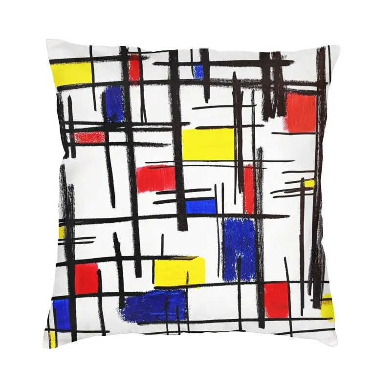 

Mondrian, минималистский стиль, современное искусство, современные декоративные наволочки для подушек, салонный чехол, Современная Геометриче...