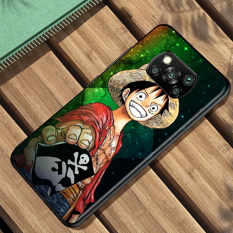 

Anime OnePiece Luffy For Xiaomi Redmi K30 K30S Mi 10T Lite Pro Poco X3 NFC X2 M3 M2 F2 Pro C3 F1 Soft Black Phone Case