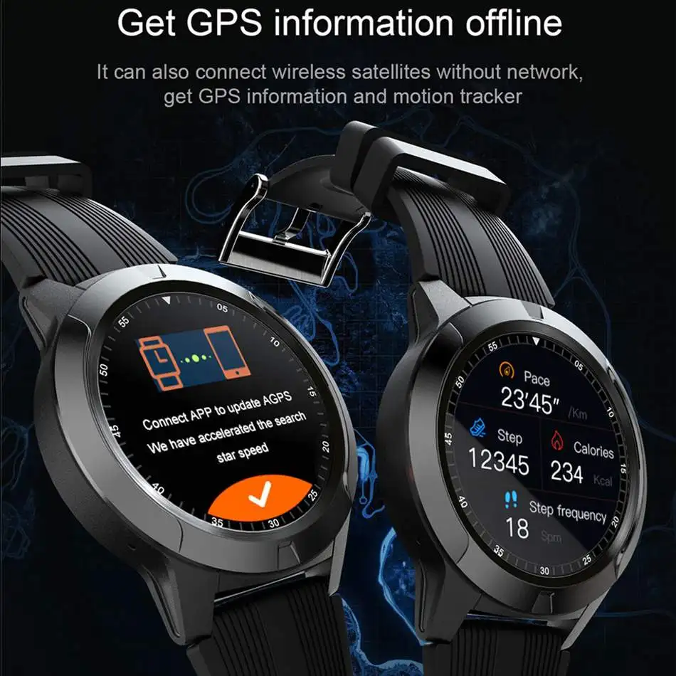 Смарт часы Bakeey TK04 GSM bluetooth встроенный GPS монитор давления воздуха пульсометр