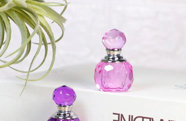 K9 Crystal Handicrafts Perfume Bottle Shape Baby Shower Gift Purple and Pink Wedding Favors Decoration Wholesale | Дом и сад